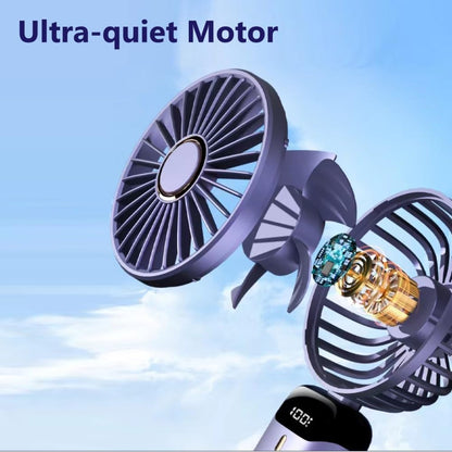 TURBOSONIC™ High-Speed Portable Fan With 5 Cooling Modes, Foldable Design, LED Display & Long Battery Life @ Just Rs.699/-