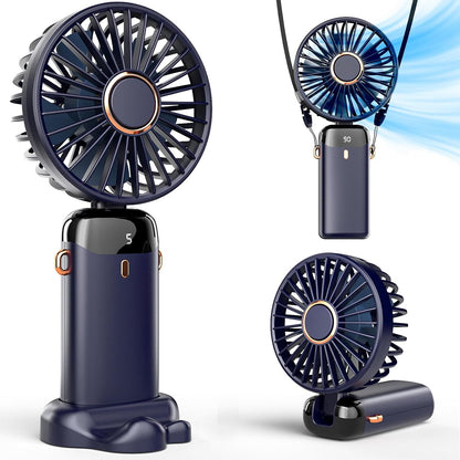 TURBOSONIC™ High-Speed Portable Fan With 5 Cooling Modes, Foldable Design, LED Display & Long Battery Life @ Just Rs.699/-