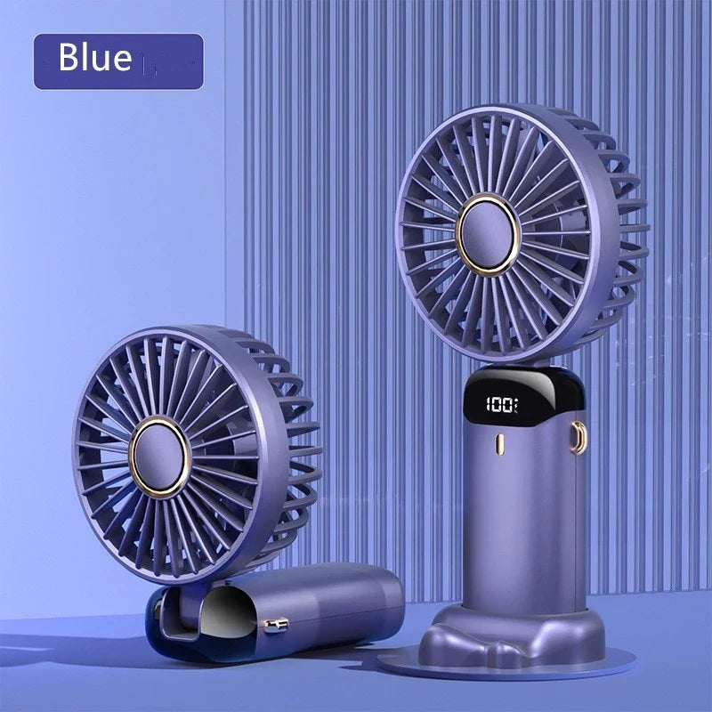 TURBOSONIC™ High-Speed Portable Fan With 5 Cooling Modes, Foldable Design, LED Display & Long Battery Life @ Just Rs.699/-